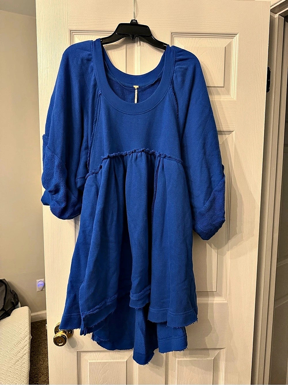 Free People Sunchild Babydoll Dress in cobalt blue Size Small NWT